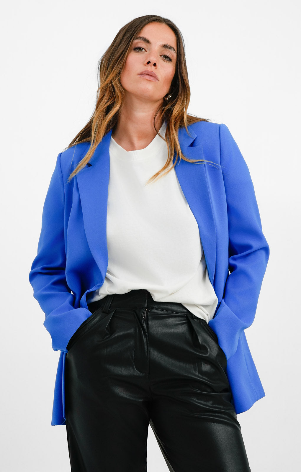 Forever New Tailored Blazer In Blue