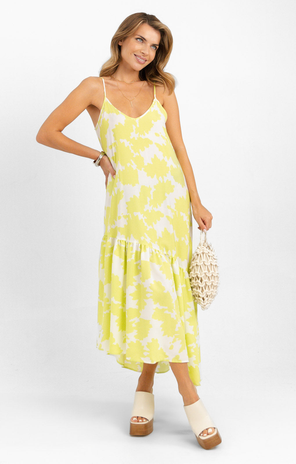 Armani Exchange Print Slip Dress In Multi