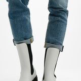 Replay Logo Chunky Boots In White