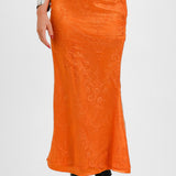 Never Fully Dressed Lace Maxi Skirt In Orange