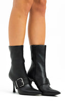 Steve Madden Banter Ankle Boots With Buckle In Black