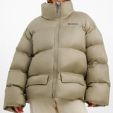 Columbia Puffect Surplus Oversized Puffer Coat In Tusk