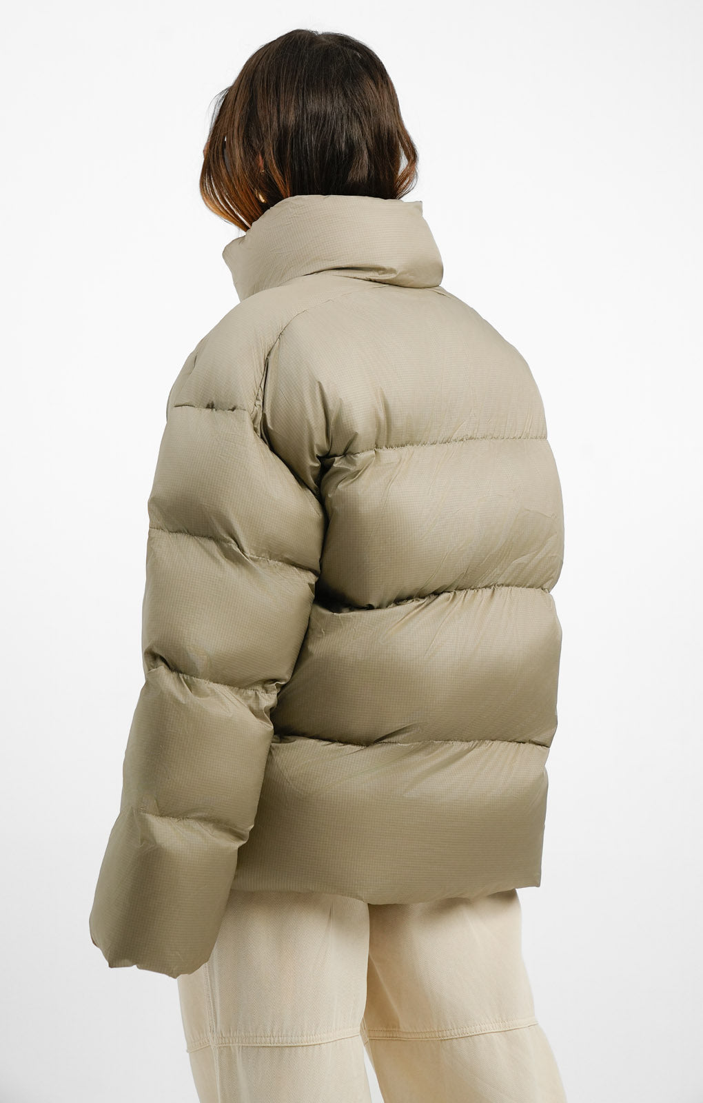 Columbia Puffect Surplus Oversized Puffer Coat In Tusk