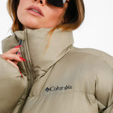 Columbia Puffect Surplus Oversized Puffer Coat In Tusk