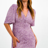 Whistles Diagonal Snake Maxi Dress In Pink