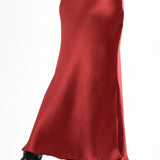 Topshop Tall Asymmetric Maxi Skirt With Ruched Panel In Spice
