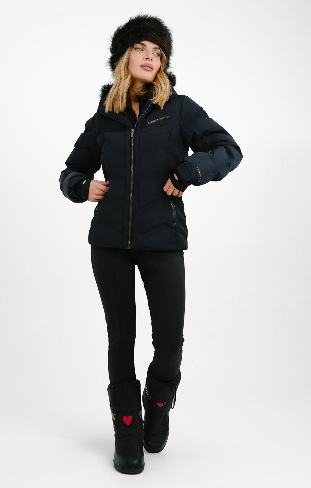 Protest Prtartssym Ski Jacket In Black