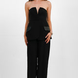 ASOS DESIGN Bandeau Tux Jumpsuit In Black