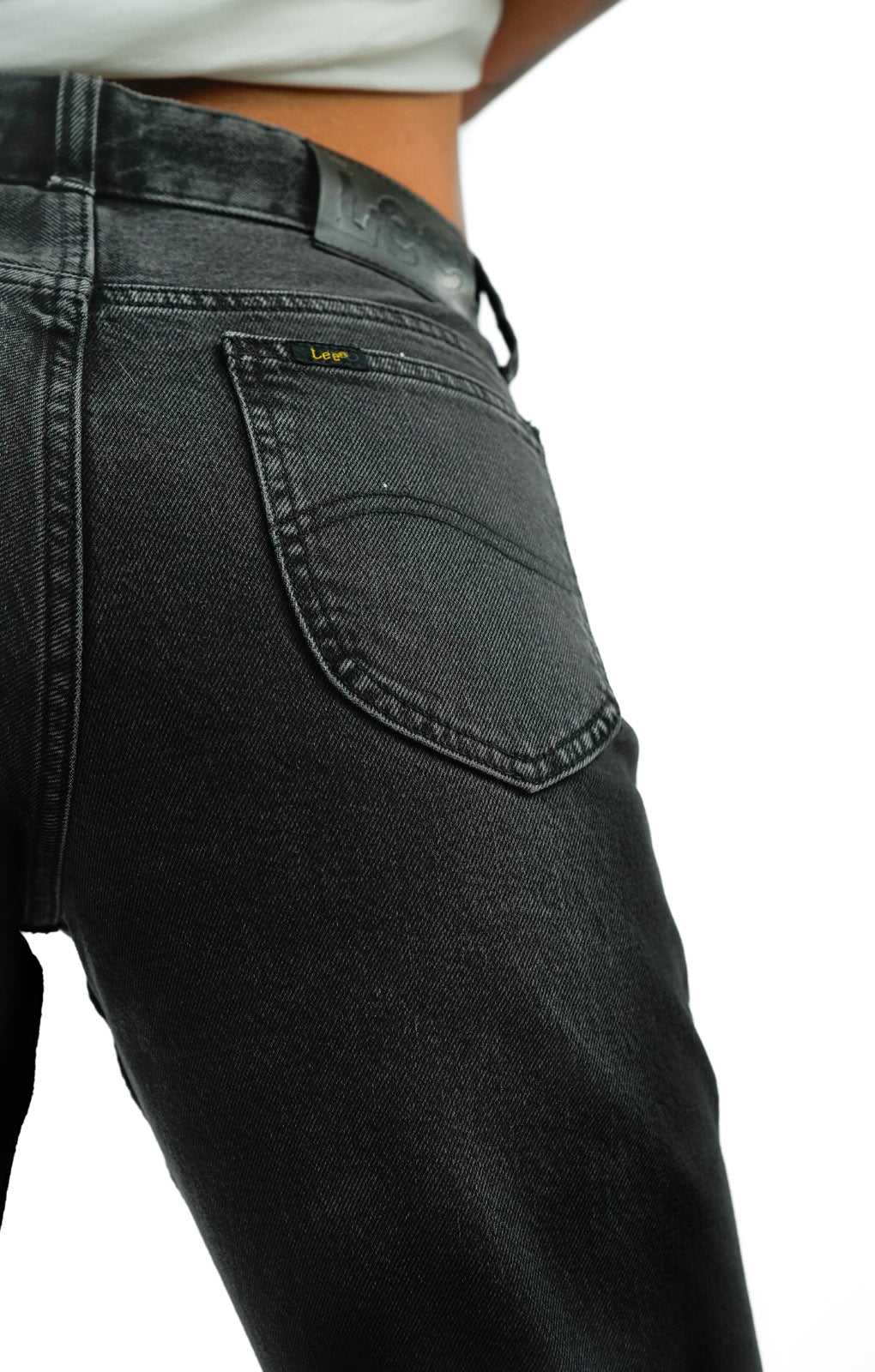 Lee Rider Classic Straight Fit Jean In Washed Black