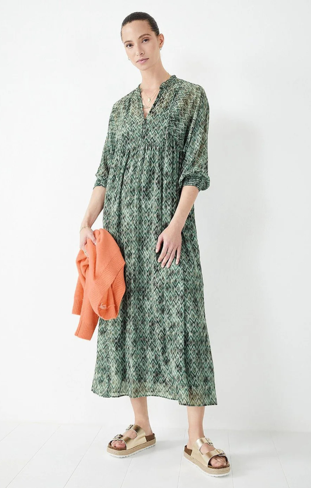 Hush Quinn Maxi Dress In Diamond Ikat – dresses by Hush, available to rent from Hirestreet