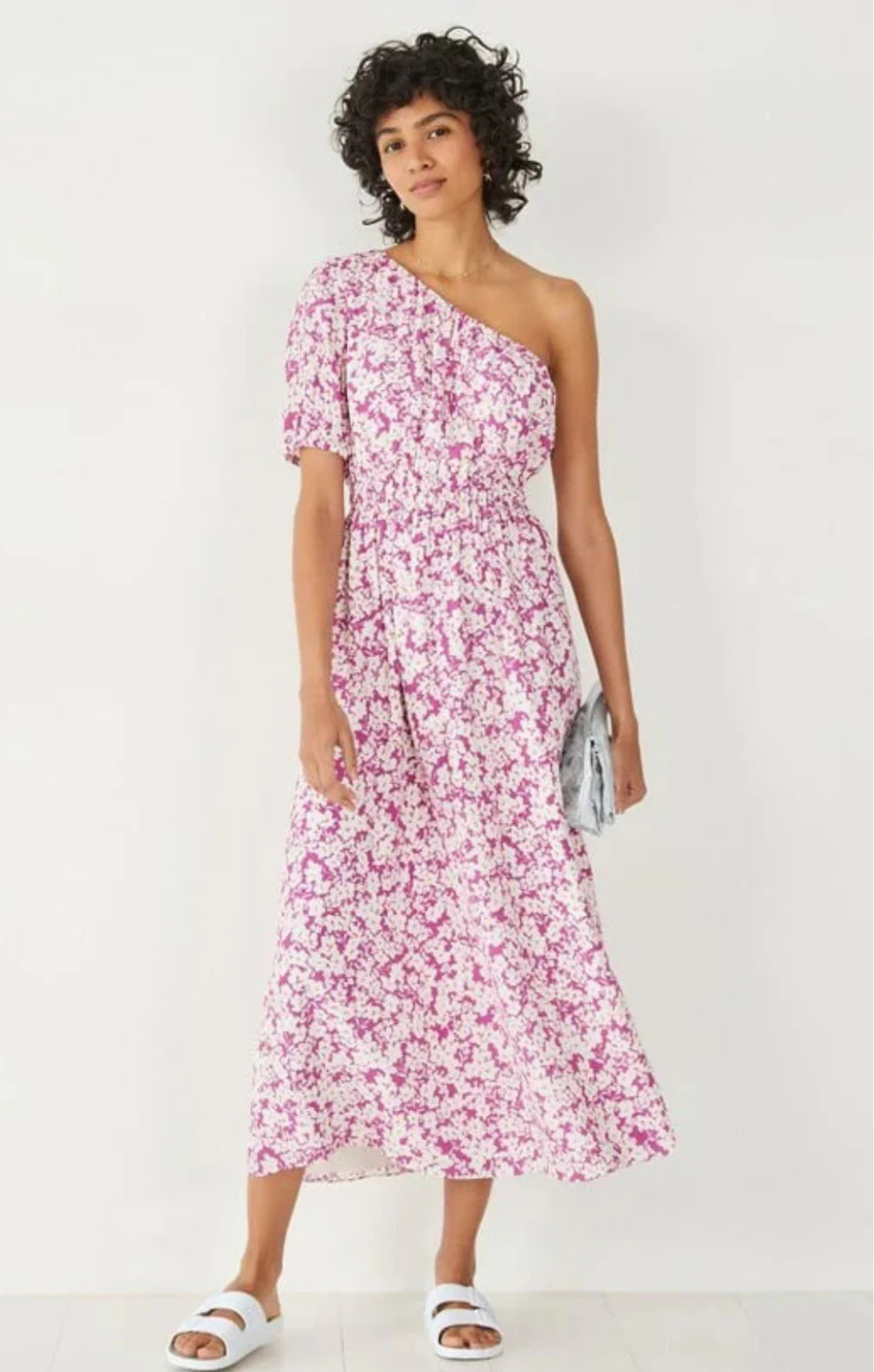 Hush Tess One Shoulder Midi Dress – dresses by Hush, available to rent from Hirestreet