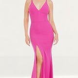 Dress The Population Iris Bright Fuchsia Maxi Dress