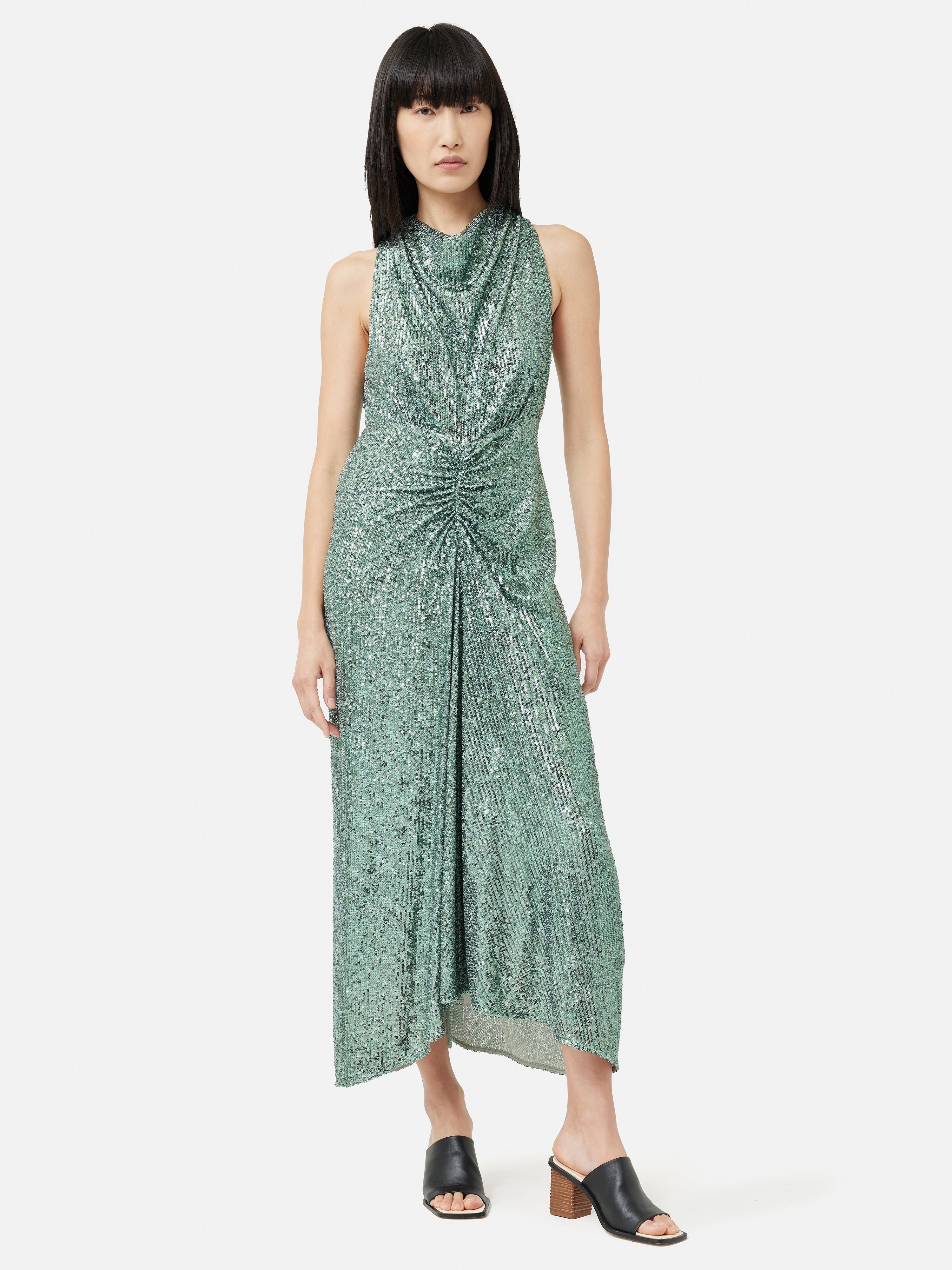 Jigsaw Sequin High Neck Dress – dresses by Jigsaw, available to rent from Hirestreet