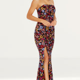 Dress The Population Janelle Maxi Dress in Black Multi Sequin