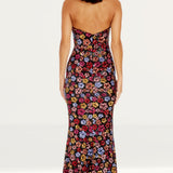 Dress The Population Janelle Maxi Dress in Black Multi Sequin