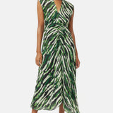 Jigsaw Abstract Zebra Ruched Dress – dresses by Jigsaw, available to rent from Hirestreet