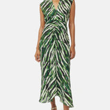Jigsaw Abstract Zebra Ruched Dress – dresses by Jigsaw, available to rent from Hirestreet
