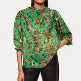 Jigsaw Baroque Arms Silk Top – tops by Jigsaw, available to rent from Hirestreet