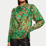 Jigsaw Baroque Arms Silk Top – tops by Jigsaw, available to rent from Hirestreet