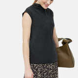 Jigsaw Silk Habotai Cowl Neck Top Black – tops by Jigsaw, available to rent from Hirestreet