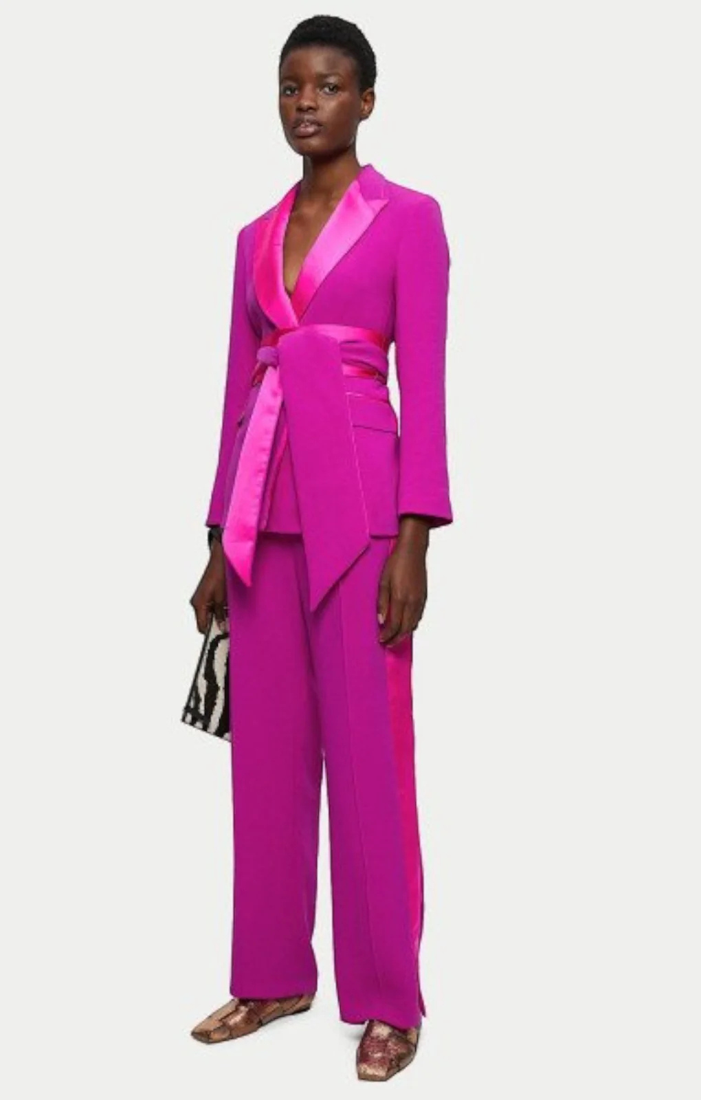 Jigsaw Belted Tuxedo Jacket