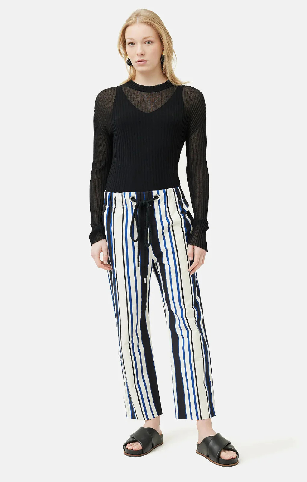Jigsaw Collagerie Tie Waist Trouser – trousers by Jigsaw, available to rent from Hirestreet