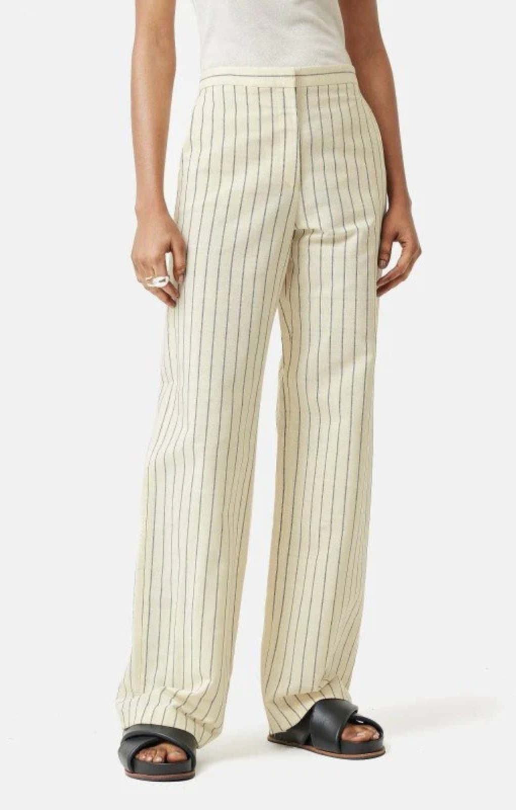 Jigsaw Italian Pinstripe Trousers – trousers by Jigsaw, available to rent from Hirestreet