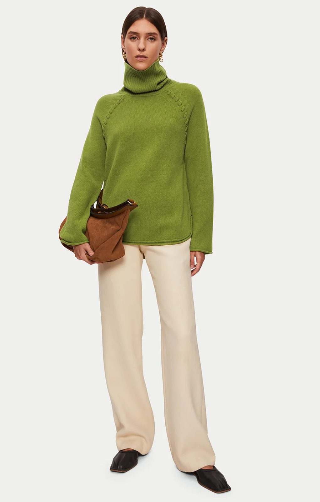 Jigsaw Merino Scoop Hem Jumper – tops by Jigsaw, available to rent from Hirestreet