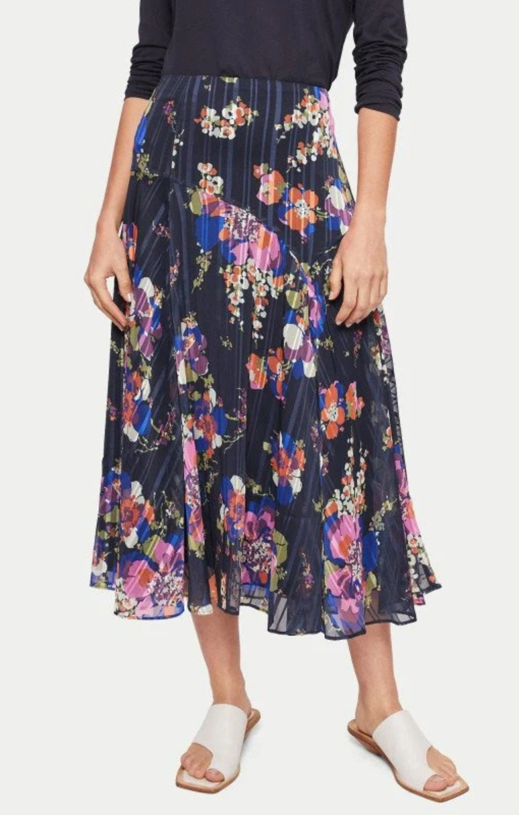 Jigsaw Wild Rose Midi Skirt – trousers by Jigsaw, available to rent from Hirestreet