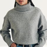 Nobody's Child Grey Knitted Roll Neck Jumper