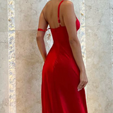 Runaway the Label Kelsi Pink & Red Cut Out Midi Dress