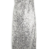 Karen Millen Sequin Corsage Bardot Split Woven Midi Dress – dresses by Karen Millen, available to rent from Hirestreet