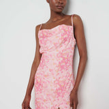 Pretty Lavish Keisha Orange/Pink Floral Midaxi Dress