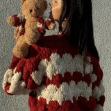 Kiwi & Co Candy Cane Kisses Cardigan – tops by Kiwi&Co, available to rent from Hirestreet