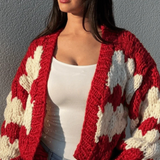 Kiwi & Co Candy Cane Kisses Cardigan – tops by Kiwi&Co, available to rent from Hirestreet