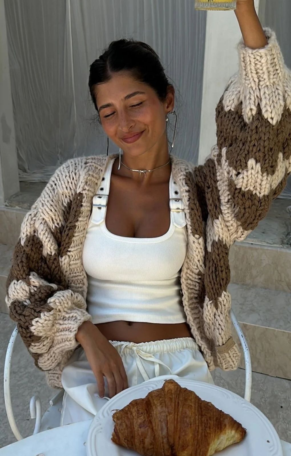 Kiwi & Co Hugs and Kisses Cardigan in Latte
