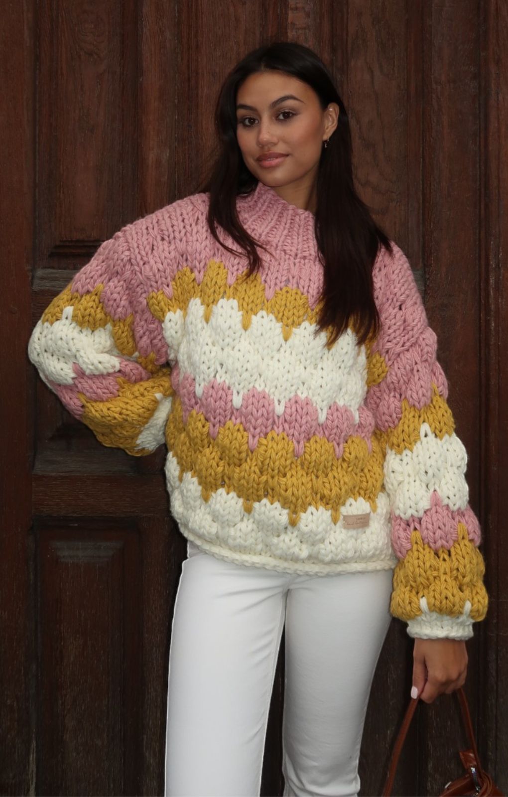 Kiwi & Co Honeybee Sweetheart Chunky Knit Jumper