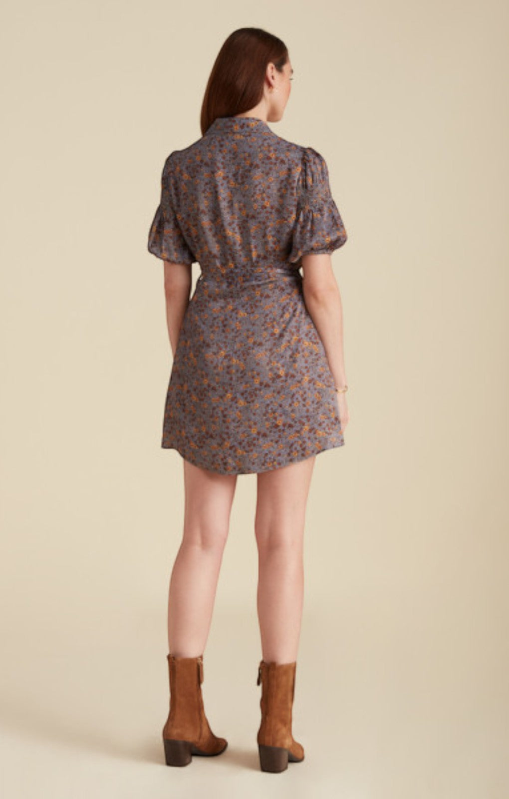 Lily and Lionel Amelia Dress Short Aster Floral – dresses by Lily and Lionel, available to rent from Hirestreet
