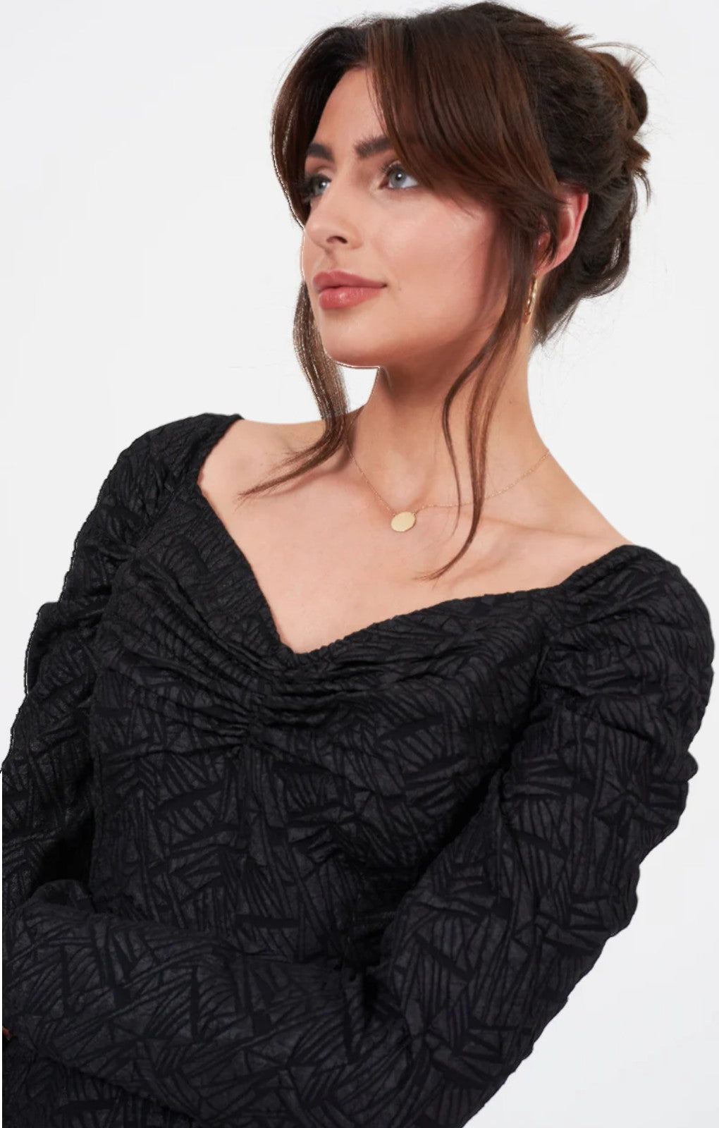 Little Mistress Black Bardot Midi Dress – dresses by Little Mistress, available to rent from Hirestreet
