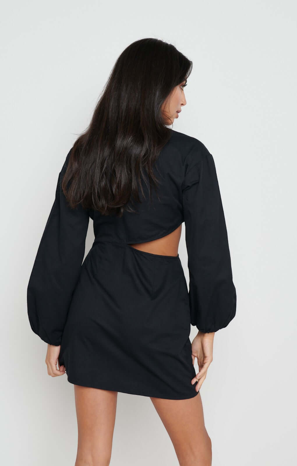 Pretty Lavish Lottie Cut Out Black Mini Dress