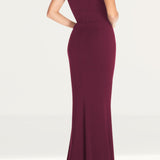 Dress The Population Monroe Maxi Dress in Burgundy