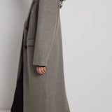 NA-KD Oversize Single Breasted Coat In Grey