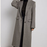 NA-KD Oversize Single Breasted Coat In Grey