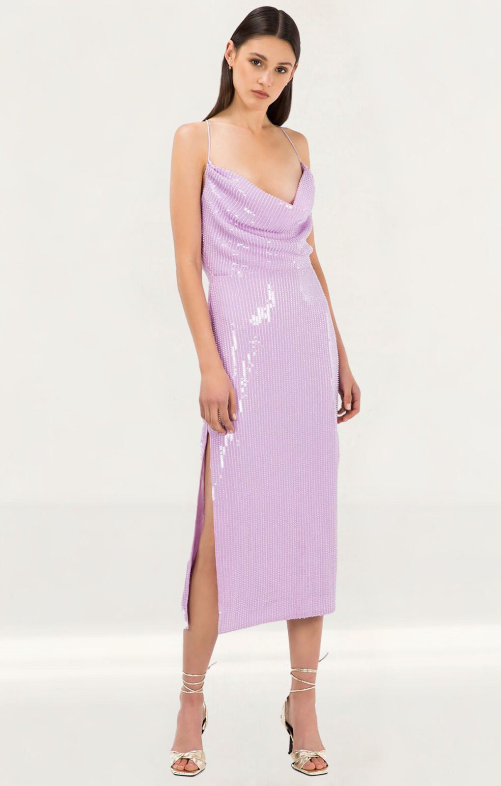 Rent Misha Lilac Devon Dress