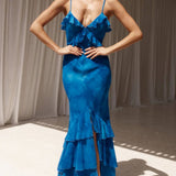 Runaway The Label Namari Blue Maxi Dress