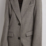 NA-KD Oversize Single Breasted Coat In Grey