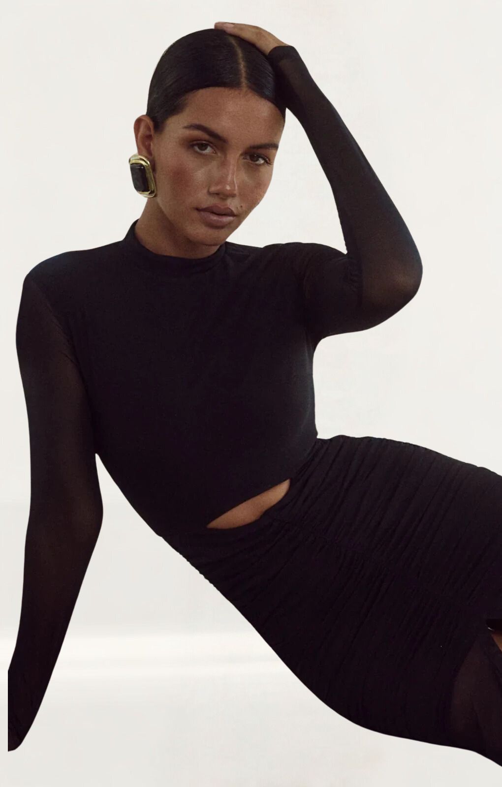 Runaway The Label Juni Black Maxi Dress