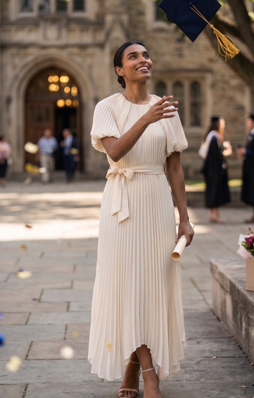 Rent C/Meo Collective Cream Construct Midi Dress