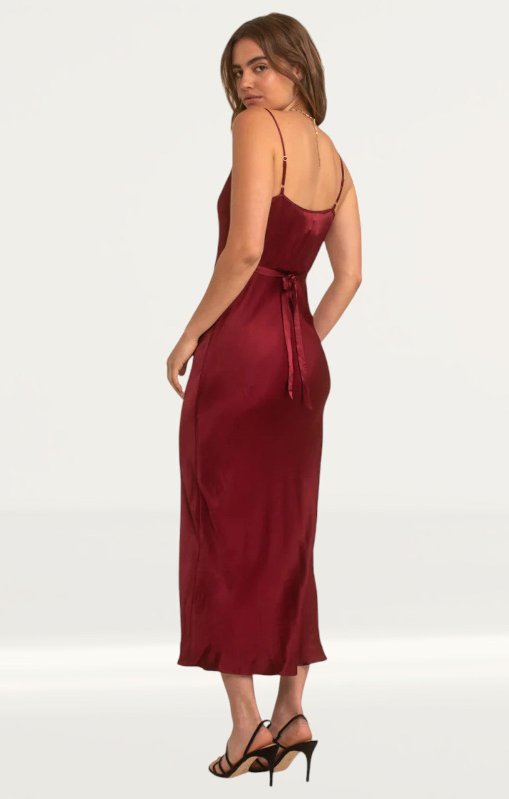 Nobody's Child Burgundy Trixie Midaxi Dress