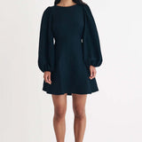 Nobody's Child Black Balloon Sleeve Zola Mini Dress